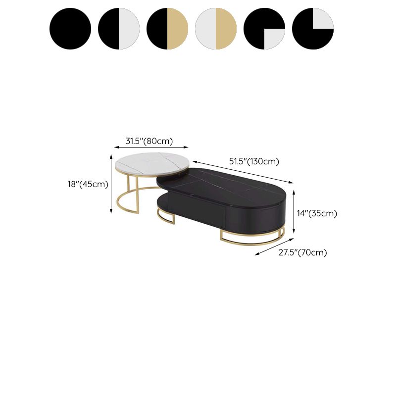 No Distressing Glam Side Table Living Room End Table with 3 Drawers