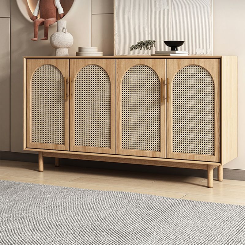 Tavolo a buffet in legno massiccio moderno scheda laterale in stile moderno con armadi