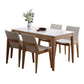 Medieval Modern Marble Rectangle Table White Table with Wooden Base and 4 Legs Clearhalo ' dining_table' 'Dining Tables & Seating' 'Dining Tables' 'furn' 'furn_dining_table' 'Furniture' 'furniture_dining_table' 'Kitchen & Dining Furniture' 'kitchen&dining_furn' 'kitchen' 'kitchen_dining_table' 1200x1200_3d27462c-4e3c-4dc9-858f-80456faa2548