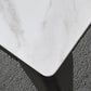 Square Shape White Dining Table Sintered Stone Table Industrial with 4 Legs Clearhalo ' dining_table' 'Dining Tables & Seating' 'Dining Tables' 'furn' 'furn_dining_table' 'Furniture' 'furniture_dining_table' 'Kitchen & Dining Furniture' 'kitchen&dining_furn' 'kitchen' 'kitchen_dining_table' 1200x1200_3d2a332d-d1c7-41b6-a118-eaf8c60bf589
