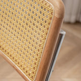 インダストリアルスタイルのサイドチェアレザーオープンバックインドアダイニングチェア