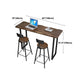 Modern Bar Dining Table Indoor Rectangle Wood Bar Table Sled Base in Black Clearhalo 'Bar Furniture' 'Bar Tables' 'bar_tables' 'Furniture' 'furniture_bar_tables' 'Kitchen & Dining Furniture' 'kitchen&dining_furn' 'kitchen' 1200x1200_3d2c25b9-4d6f-46ff-be56-32df3d4facc5