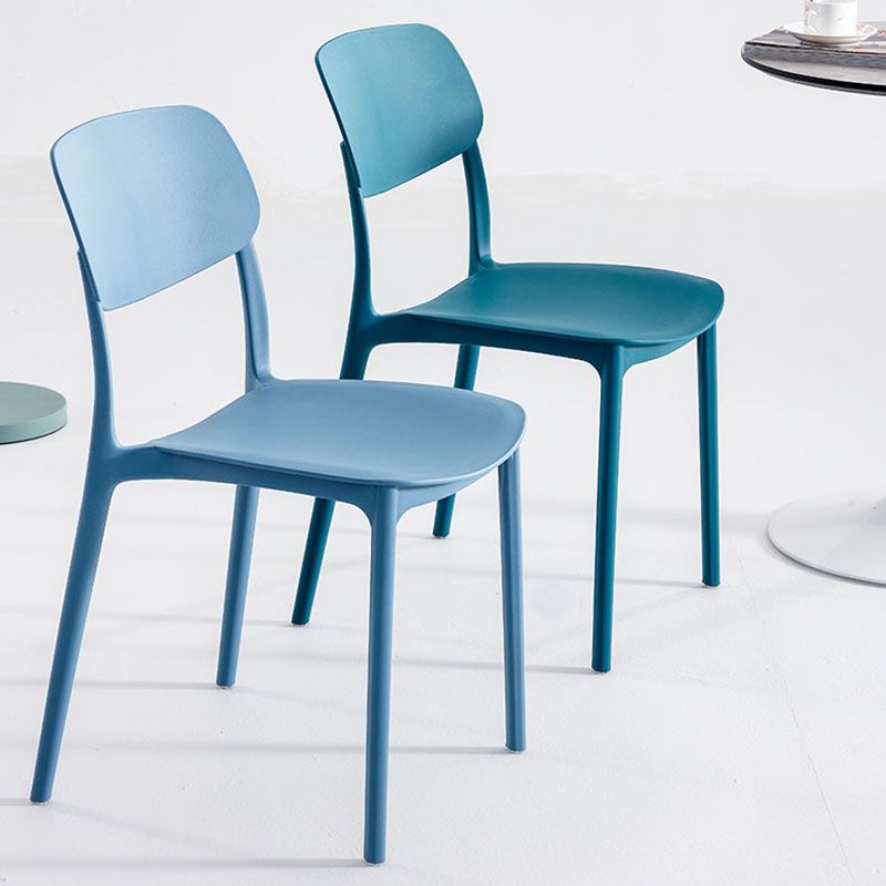Contemporary Stackable Chair Dining Open Back Armless Chairs with Plastic Legs Clearhalo 'Dining Chairs' 'Dining Tables & Seating' 'dining_chair' 'furn' 'furn_dining_chair' 'Furniture' 'furniture_dining_chair' 'Kitchen & Dining Furniture' 1200x1200_3d2d5133-fa18-4b4a-9d21-afdff1e4c4e5