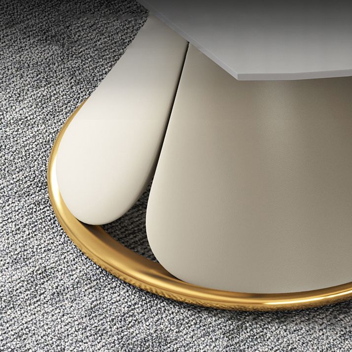 Glam Style Sintered Stone Dining Set Round 1/2/3/5/6/7/9 Pieces Dining Set for Home Use Clearhalo 'Dining Room Sets' 'Dining Tables & Seating' 'dining_room_set' 'furn' 'furn_dining_room_set' 'Furniture' 'Kitchen & Dining Furniture' 1200x1200_3d2d7157-8465-41b5-b713-a27e68643032