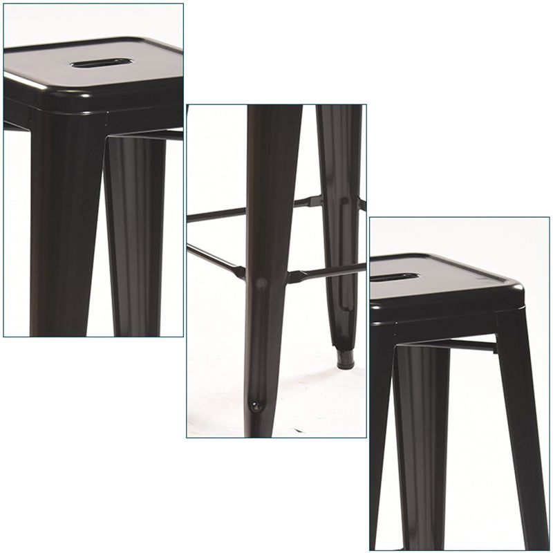 Industrial Style Metal Bar-stool Square Iron Seat Counter Stool for Kitchen Bar Clearhalo 'Bar Furniture' 'Bar Stools' 'bar_stools' 'furn' 'furn_bar_stools' 'furniture_bar_stools' 'Kitchen & Dining Furniture' 'kitchen&dining_furn' 'kitchen' 'kitchen_furn' Furniture' 1200x1200_3d2ee853-dcd7-4f9b-baf7-177d569e65f3