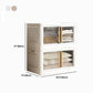 White Storage Cabinet Contemporary Hinged Wardrobe Cabinet for Bedroom