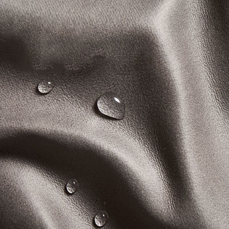 Fronte in pelle in pelle contemporanea braccio quadrato sezionale con cuscini