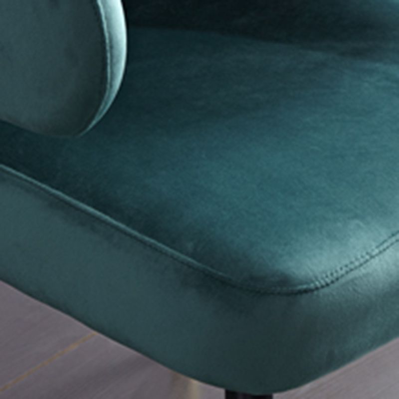 Scandinavian Style Velvet Dining Chairs Solid Back Upholstered Armless Chair (Set of 2) Clearhalo ' kitchen&dining_furn' 'Dining Chairs' 'Dining Tables & Seating' 'dining_chair' 'furn' 'furn_dining_chair' 'Furniture' 'furniture_dining_chair' 'Kitchen & Dining Furniture' 'kitchen' 1200x1200_3d34678d-5bfe-4d1f-aacd-c8b3f6f3f397