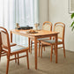 Solid Wood Dining Table Set 1/2/5/7 Pcs Rectangle Table with Side Chairs