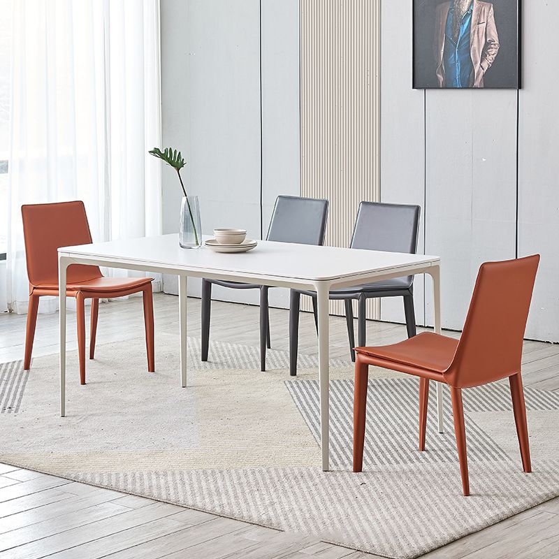 Silla de comedor de comedor de metal de estilo moderno para uso en el hogar