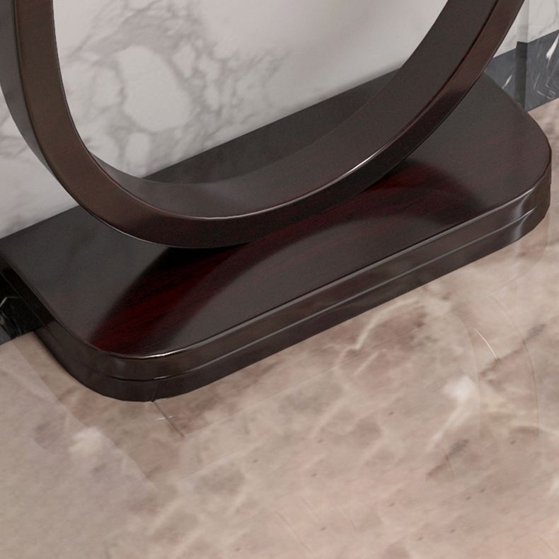 Solid Wood Console Table 33.46" Tall 1-shelf Accent Table for Hall