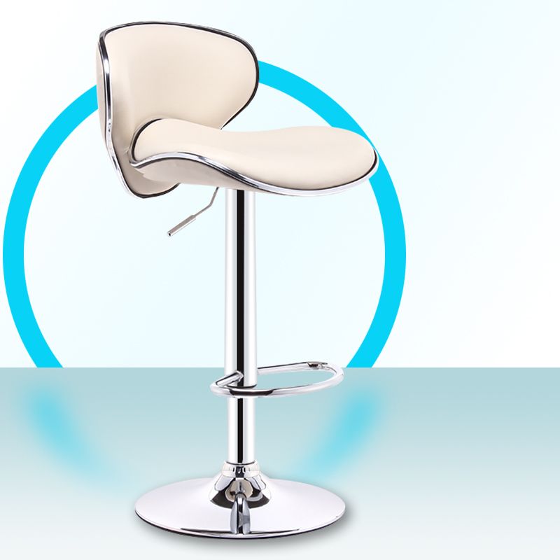 Lift and Rotate Height Stool Modern Indoor Leather Bar Stool Clearhalo 'Bar Furniture' 'Bar Stools' 'bar_stools' 'furniture_bar_stools' 'Kitchen & Dining Furniture' 'kitchen&dining_furn' 'kitchen' 'kitchen_furn' Furniture' 1200x1200_3d360bc6-39b3-4c15-8b73-3aa66909d3c4