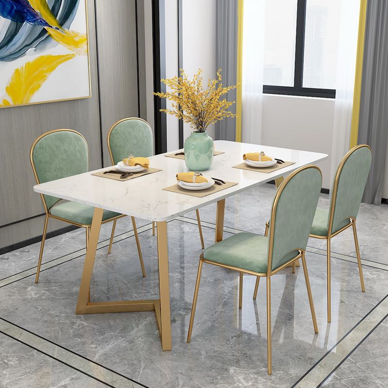 Traditional Luxury Rectangle Dining Site Table Marble Dining Room Home Furniture Clearhalo ' dining_table' 'Dining Tables & Seating' 'Dining Tables' 'furn' 'furn_dining_table' 'Furniture' 'furniture_dining_table' 'Kitchen & Dining Furniture' 'kitchen&dining_furn' 'kitchen' 'kitchen_dining_table' 1200x1200_3d387af4-7b66-4e49-a4bf-3ac32002719f