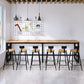 Rectangular Bar Height Table Industrial Style Bar Table with Trestle Base Clearhalo 'Bar Furniture' 'Bar Tables' 'bar_tables' 'furn' 'furn_bar_tables' 'Furniture' 'Kitchen & Dining Furniture' 1200x1200_3d3c28e4-bcfe-491b-ae93-7c593d6e9dbd