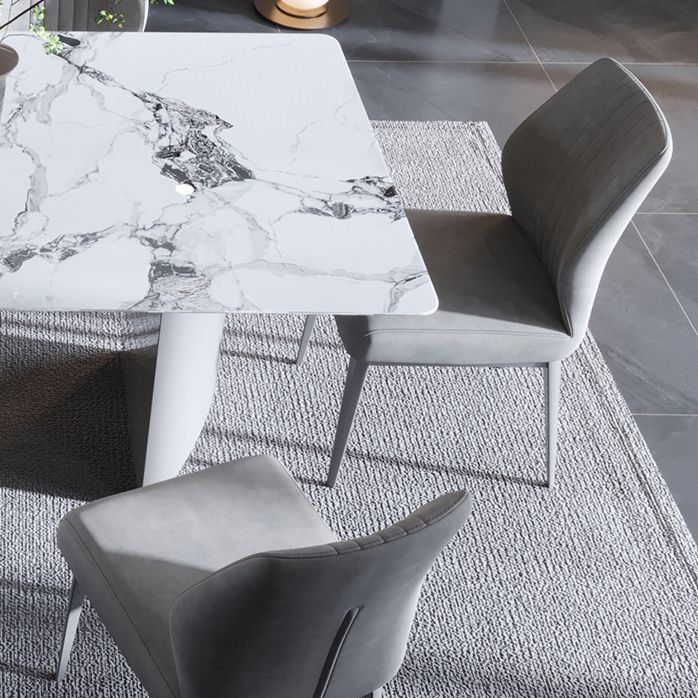 Faux Leder Esszimmerstühle Nordic Style Parsons Stuhl für Esszimmer