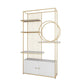 11.81"W Bookcase Glam Style Open Back Bookshelf for Office Study Room Home Clearhalo 'Bookcases' 'furn' 'furn_bookcases' 'Furniture' 'furniture_bookcases' 'kitchen' 'kitchen_bookcases' 'Living Room Furniture' 'Office Furniture' 1200x1200_3d3f86fe-518f-412a-b016-238c82a9a7b2