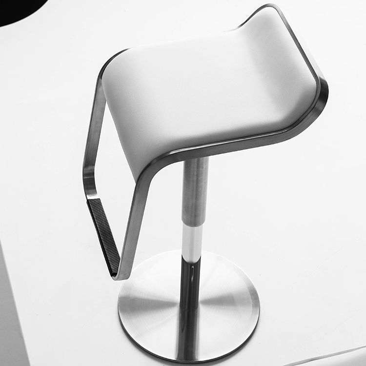 Faux Leather Indoor Counter Chair Contemporary Metal Legs Bar Stools Clearhalo 'Bar Furniture' 'Bar Stools' 'bar_stools' 'furn' 'furn_bar_stools' 'Furniture' 'Kitchen & Dining Furniture' 1200x1200_3d3fc9da-22ec-4121-bee5-0942ff19ee05