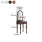 Juego de taburetes de tocador de tocador de madera tradicional, 23.62 "de ancho