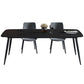 Sintered Stone Dining Table 4 Legs Black Carbon Steel Base Rectangle Table for Home Clearhalo ' dining_table' 'Dining Tables & Seating' 'Dining Tables' 'furn' 'furn_dining_table' 'Furniture' 'furniture_dining_table' 'Kitchen & Dining Furniture' 'kitchen&dining_furn' 'kitchen' 'kitchen_dining_table' 1200x1200_3d428b5c-f74a-490a-b4f4-50870c0baaaa