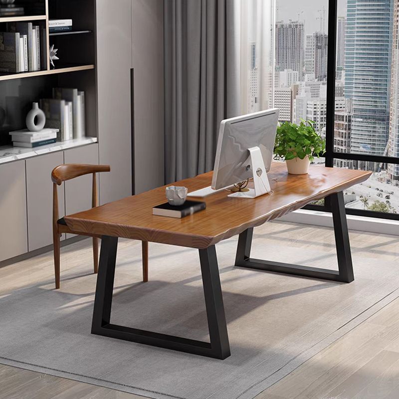 Home Office Study Table Modern Style Fixed Free Form Writing Desk Clearhalo 'furn' 'furn_office_desk' 'Furniture' 'furniture_office_desk' 'Office Desks' 'Office Furniture' 'office_desk' 1200x1200_3d4553a0-54ea-484f-96a2-ad8ba4ae5494