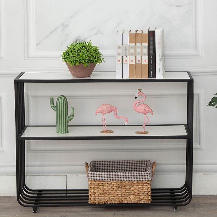 Glam Style Shelf Bookcase Open Back Bookcase for Office and Study Room Clearhalo 'Bookcases' 'furn' 'furn_bookcases' 'Furniture' 'furniture_bookcases' 'kitchen' 'kitchen_bookcases' 'Living Room Furniture' 'Office Furniture' 1200x1200_3d46bcc7-0f74-4674-a377-de3988beab81