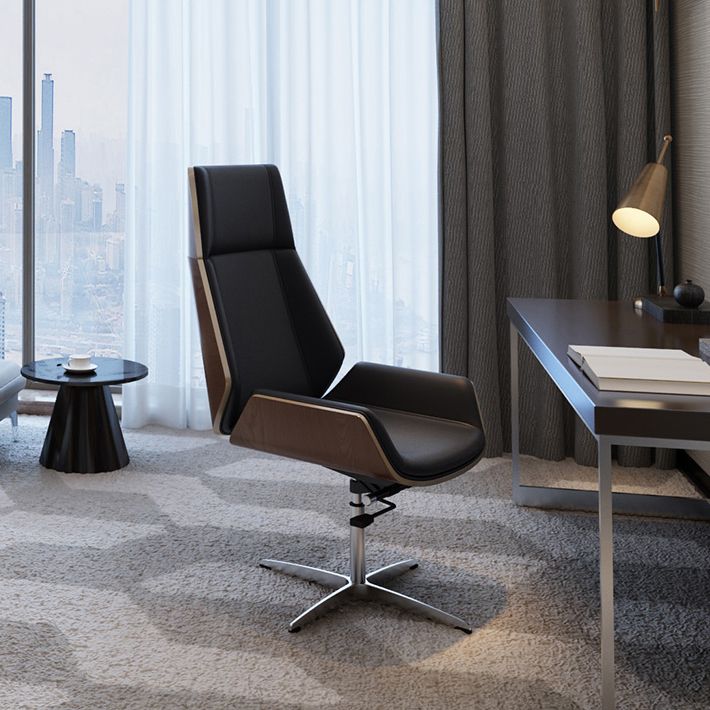 Executive Ergonomic Desk Chair Silver Metal Frame Modern Office Chair Clearhalo 'furn' 'furn_office_chair' 'Furniture' 'furniture_office_chair' 'Office Chairs' 'Office Furniture' 'office_chair' 1200x1200_3d46c413-b7af-4125-a648-d4079b7ccb29