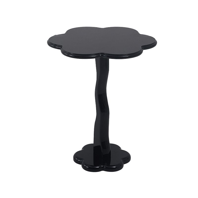 Mesa de madera de mesa lateral irregular de estilo moderno