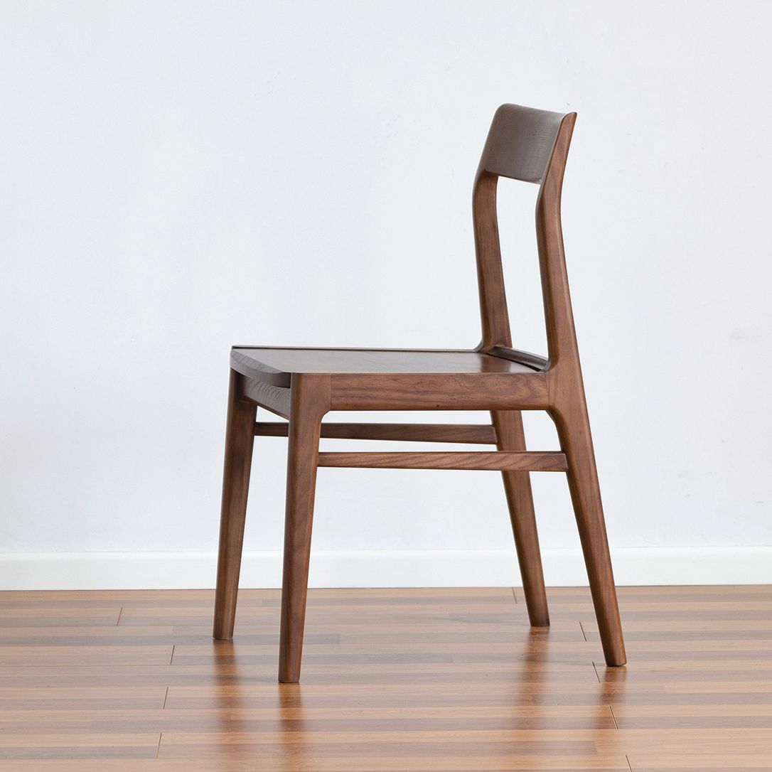 Silla lateral contemporánea de madera silla de comedor de madera para el hogar