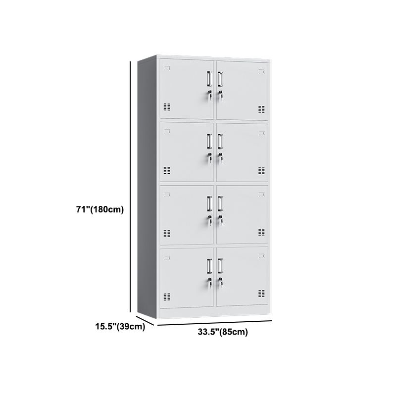 Witte stalen garderobe kast eigentijds scharnierende garderobe kast