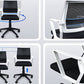 Silla de oficina ergonómica contemporánea Silla de escritorio ajustable con respaldo medio