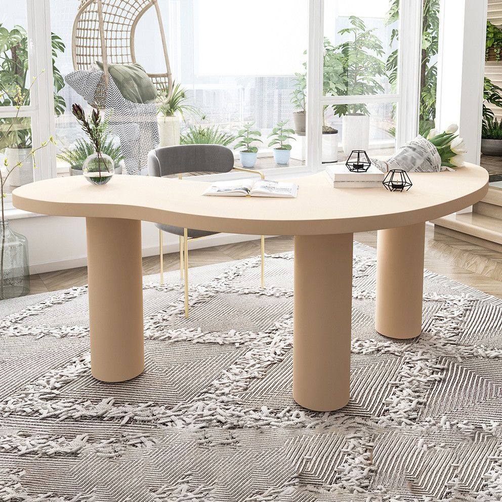 Home eigentijdse schrijfbureau massief hout bureau met benen