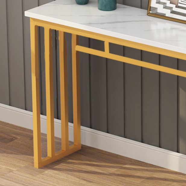 Table de console avec table d'accentuation de base de chevalet pour hall 31,5 "de haut