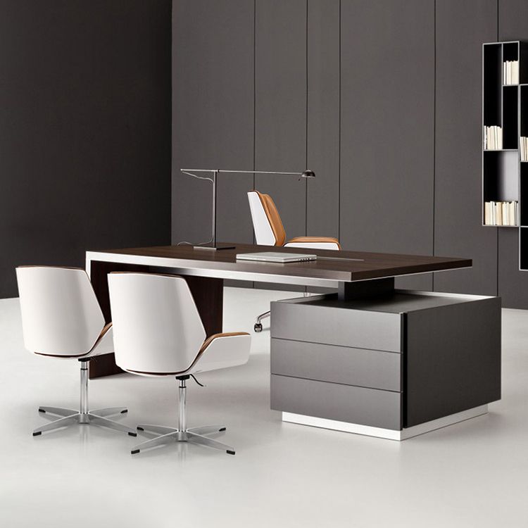 Modern Leather Task Chair Mid-Back Adjustable Swivel Office Chair Clearhalo 'furn' 'furn_office_chair' 'Furniture' 'furniture_office_chair' 'Office Chairs' 'Office Furniture' 'office_chair' 1200x1200_3d4d45e7-0636-4ae8-b66a-a389bd53a25f