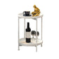 Round Shape Accent Side Table Metal Contemporary with Storage End Table