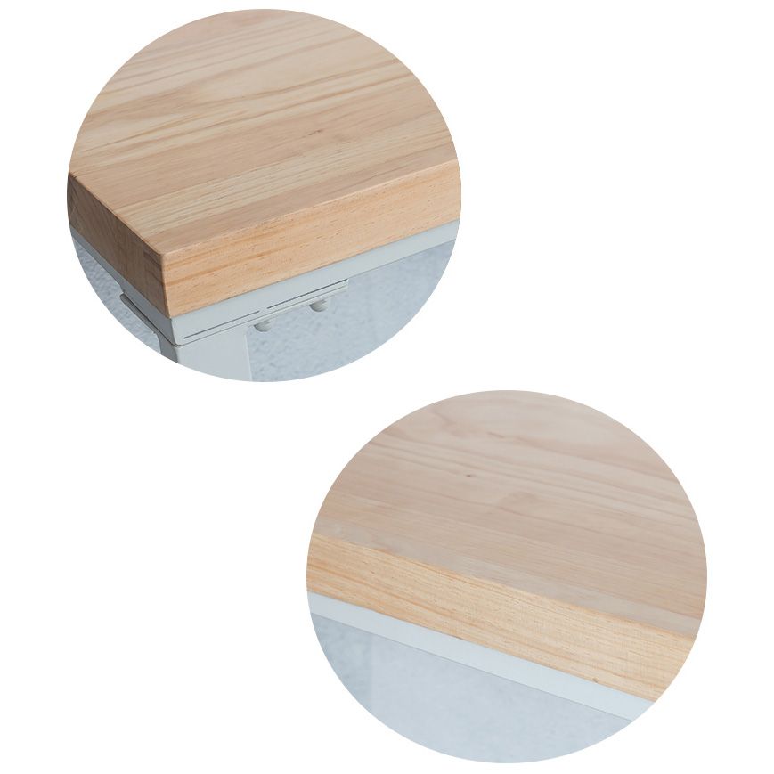 Mesa de bar rectangular estilo Glam, mesa de comedor de barra fija de madera maciza para interiores
