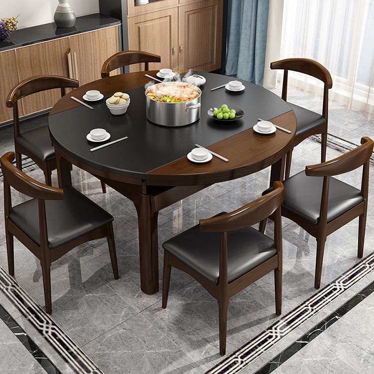 Modern Stone Scalable Dining Table Rubber Legs for Dining Room Clearhalo 'Dining Tables & Seating' 'Dining Tables' 'dining_table' 'furn' 'furn_dining_table' 'Furniture' 'Kitchen & Dining Furniture' 1200x1200_3d51e349-e86e-4ab6-bcc4-1b2f1dcf1a7e