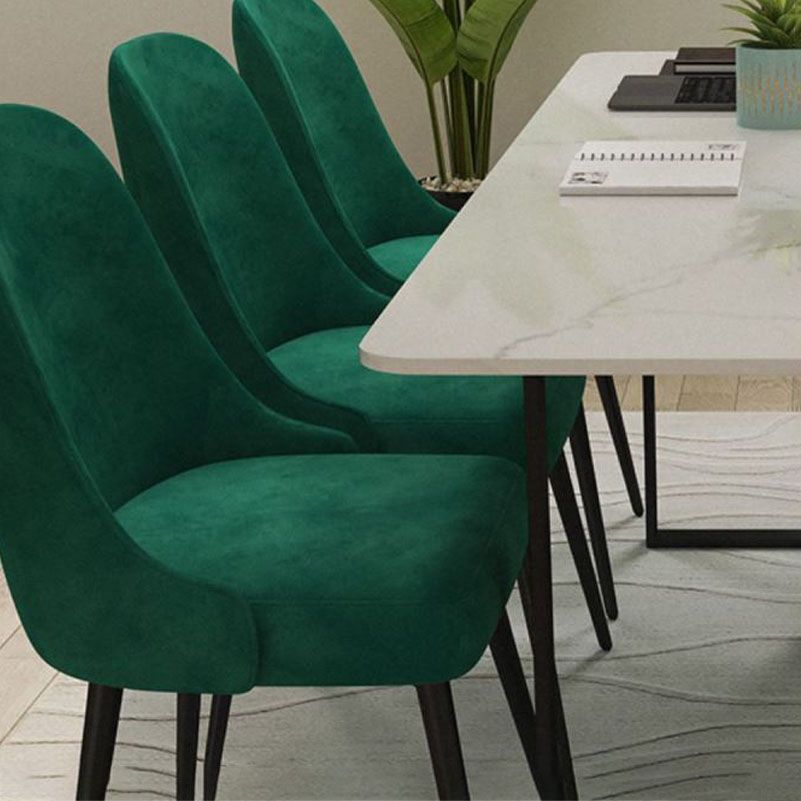 インダストリアルスタイルホームオフィスデスク長方形のそりベースライティングデスク