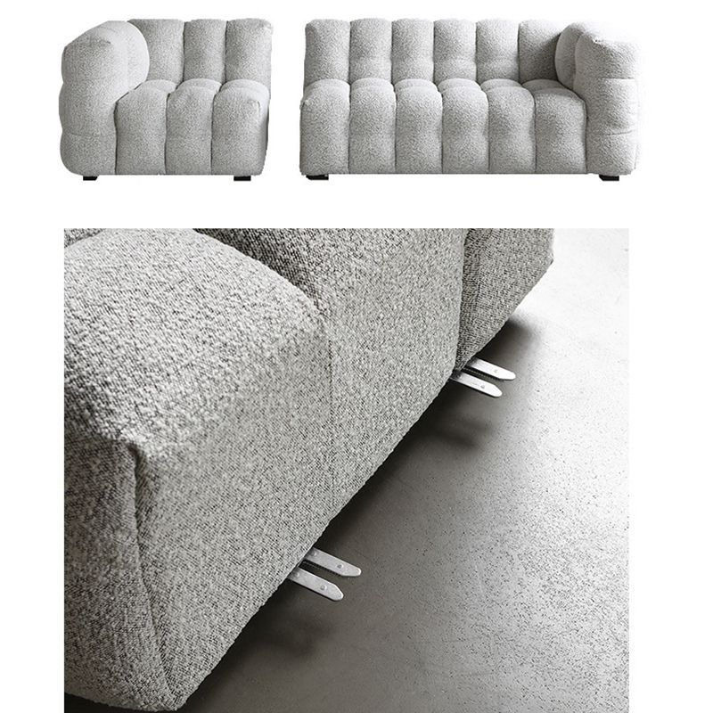 Contemporary Wooden Standard  Sofa Tuxedo Arm Tight Back Sofa