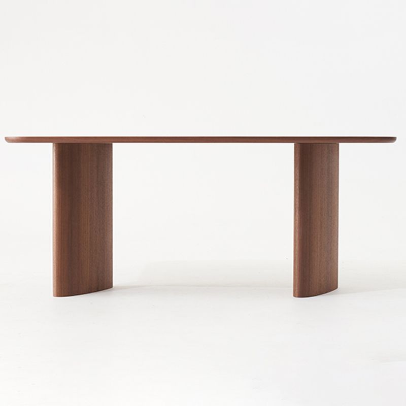 Rectangle Pine Wood Dining Table for Restaurant Modern Table with Double Pedestal Base Clearhalo ' dining_table' 'Dining Tables & Seating' 'Dining Tables' 'furn' 'furn_dining_table' 'Furniture' 'furniture_dining_table' 'Kitchen & Dining Furniture' 'kitchen&dining_furn' 'kitchen' 'kitchen_dining_table' 1200x1200_3d5640b8-2bcf-41f2-b9b4-797a36bbd533
