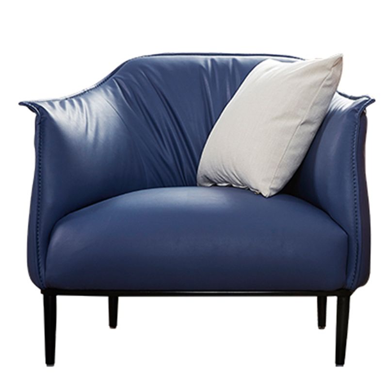 Genuine Leather Chair Arms Included 34.2"L x 33.4" W x 29.5" H Chair for Bedroom Clearhalo 'Accent Chairs' 'accent_chairs' 'Chairs & Seating' 'furn' 'furn_accent_chairs' 'Furniture' 'furniture_accent_chairs' 'Living Room Furniture' 1200x1200_3d56865d-bfc3-4115-a970-ce27d1b4e63c