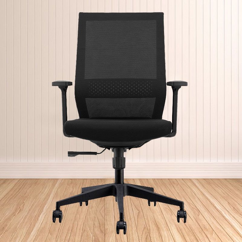 Modern Desk Chair Mesh Computer Chair in Black/Blue Mid-Back Chair with Wheels Clearhalo 'furn' 'furn_office_chair' 'Furniture' 'Office Chairs' 'Office Furniture' 'office_chair' 1200x1200_3d5c0610-a233-45f4-9728-d222ee90ddda