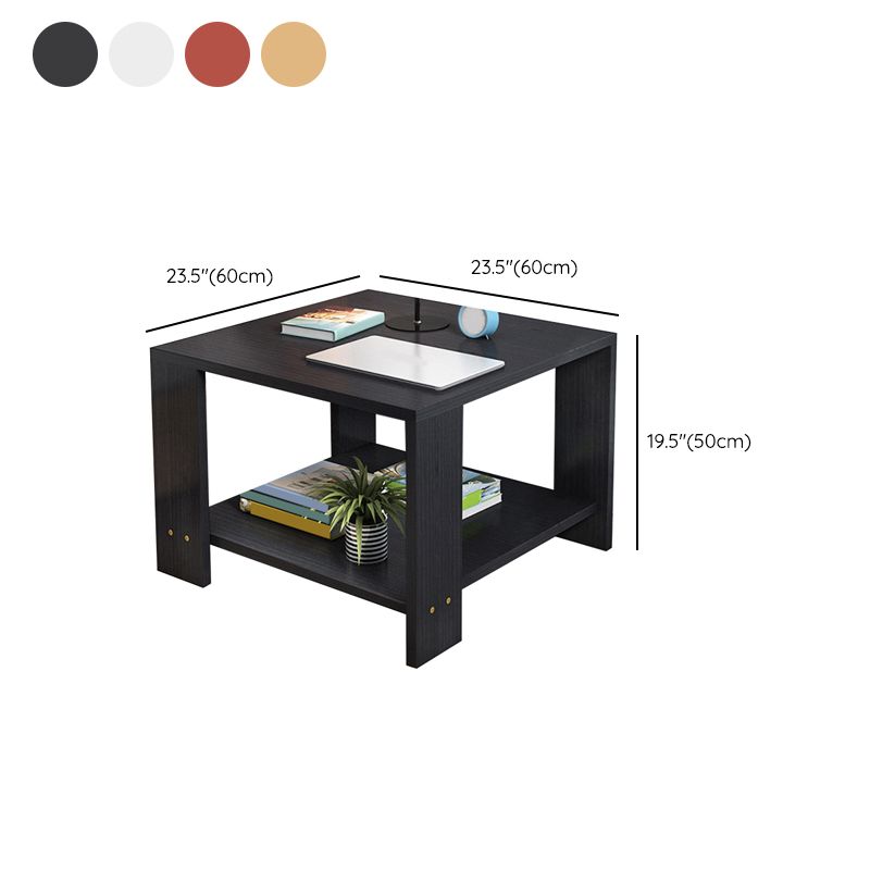 Square Wood 4 Legs End Table Shelf Included Sofa Accent Side Table Clearhalo 'Coffee & Accent Tables' 'End & Side Tables' 'end_side_tables' 'furn' 'furn_end_side_tables' 'Furniture' 'Living Room Furniture' 1200x1200_3d5c317a-fd1e-496d-b3e9-03fe6d5f28c9