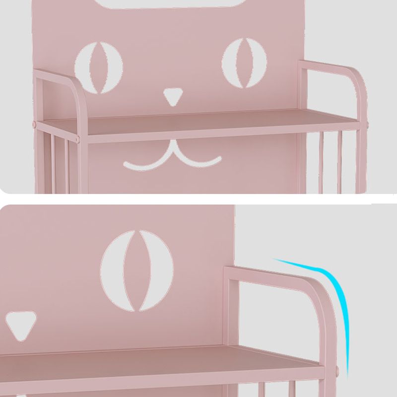 Scandinavian Standard Bookcase Metal Open Back Bookshelf with Shelves Clearhalo 'Bookcases' 'furn' 'furn_bookcases' 'Furniture' 'Office Furniture' 1200x1200_3d5faf26-be76-4482-b263-70a09083a46b