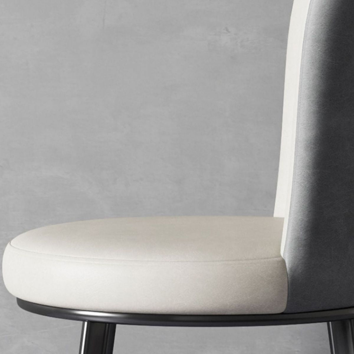 Contemporary Dining Room Side Chairs Matte Finish Leather Curved Parsons Chair Clearhalo ' kitchen&dining_furn' 'Dining Chairs' 'Dining Tables & Seating' 'dining_chair' 'furn' 'furn_dining_chair' 'Furniture' 'furniture_dining_chair' 'Kitchen & Dining Furniture' 'kitchen' 1200x1200_3d5fc1bd-fb01-42ef-a2e6-04bd64586763