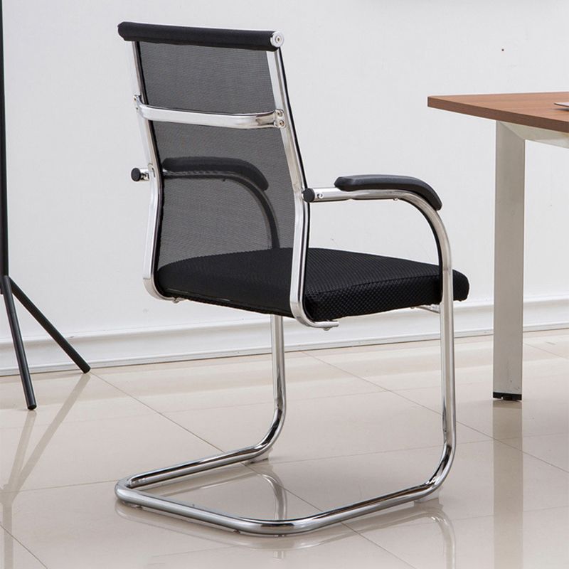 Modern Black Metal Conference Chair with Mid Back and Hight Back Home Office Chair Clearhalo 'furn' 'furn_office_chair' 'Furniture' 'Office Chairs' 'Office Furniture' 'office_chair' 1200x1200_3d613acd-5c17-4259-8788-7674af7867e9