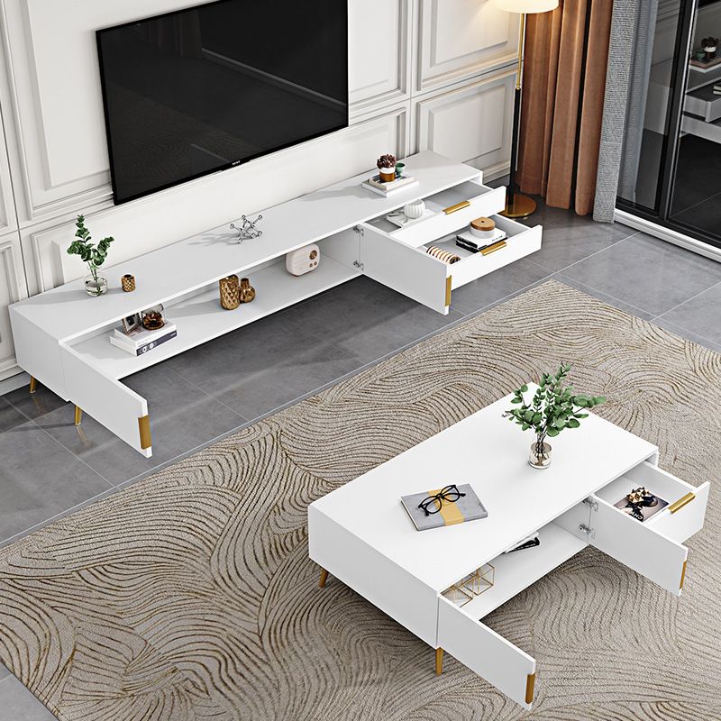 Faux Wood TV Console Contemporary TV Media Stand with Drawers Clearhalo 'furn' 'furn_tv_stands_entertainment_centers' 'Furniture' 'Living Room Furniture' 'TV Stands & Entertainment Centers' 'TV Stands & Media Storage Furniture' 'tv_stands_entertainment_centers' 1200x1200_3d61576e-d90c-41fe-a806-8975daf41264