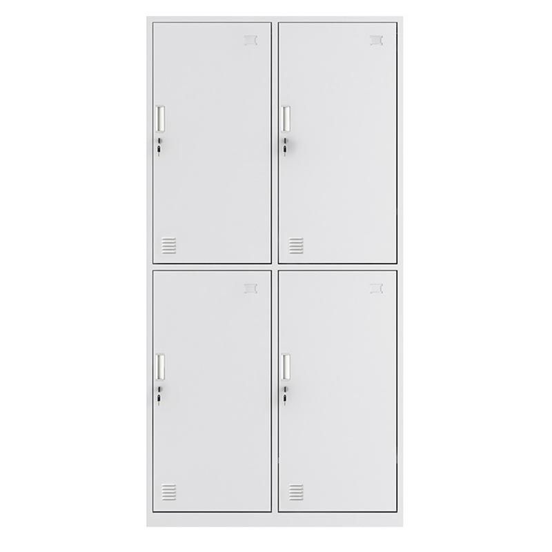 Eigentijdse garderobe armoire witte kleur stalen garderobe kast met sloten