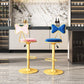 Scandinavian Design Upholstered Bar Stools with Fabric Round Stools with Footrest Clearhalo 'Bar Furniture' 'Bar Stools' 'bar_stools' 'furn' 'furn_bar_stools' 'Furniture' 'furniture_bar_stools' 'Kitchen & Dining Furniture' 1200x1200_3d6423ca-464b-4c30-987b-0ed4a6484247