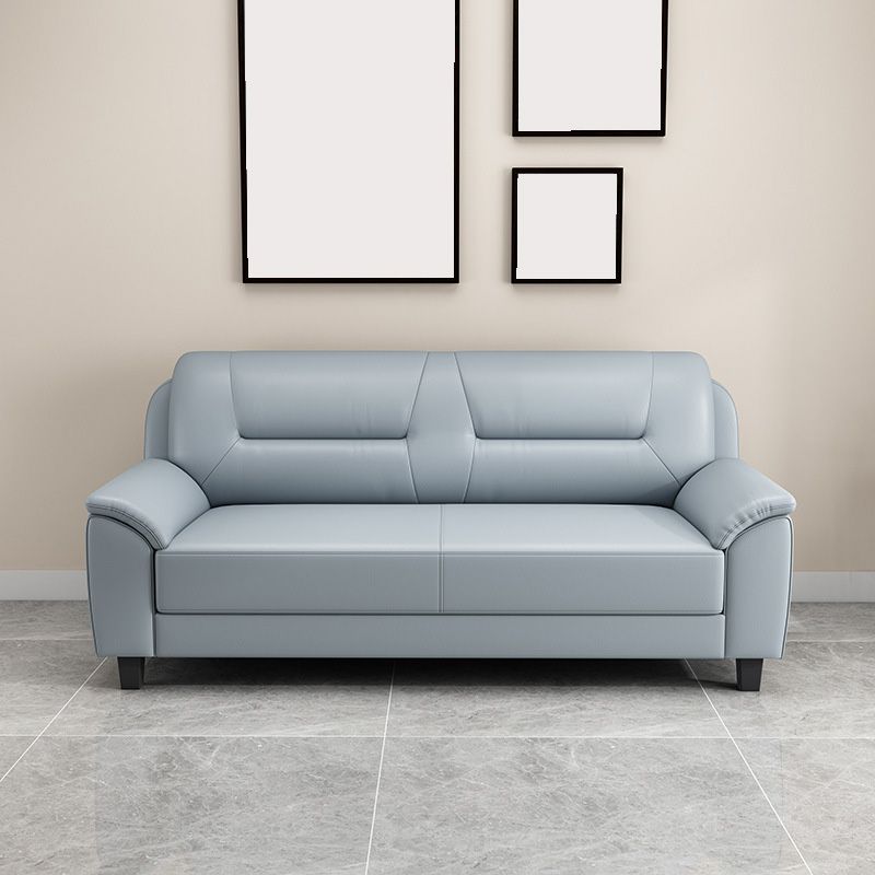 Standard Tight Back Sofa Set Faux Leather Pillow Top Arm Sofa Couch Clearhalo 'Furniture' 'furniture_sofas' 'Living Room Furniture' 'Sofa' 'sofas' 1200x1200_3d65e234-6230-4889-a60b-e6afa8a15b55