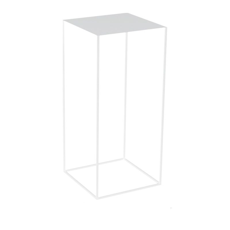 21.6"/29.5" Mid-Century Metal Square Top Side Table Frame End Table